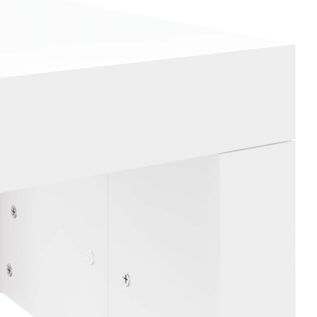 Coffee Table White 102x50x36 cm Engineered Wood