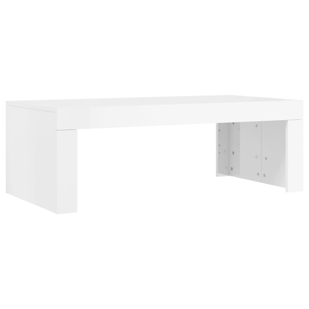 vidaXL Coffee Table High Gloss White 102x50x36 cm Engineered Wood