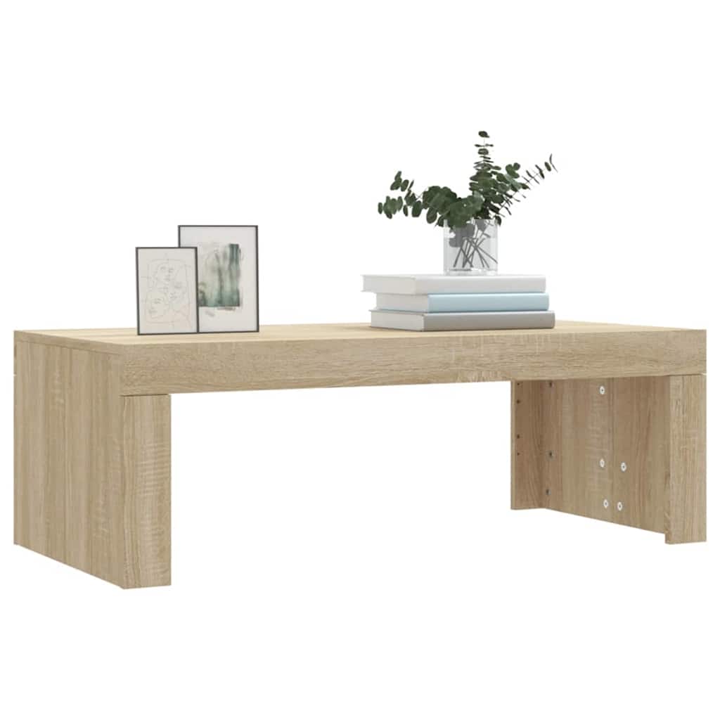 Coffee Table Sonoma Oak 102x50x36 cm Engineered Wood