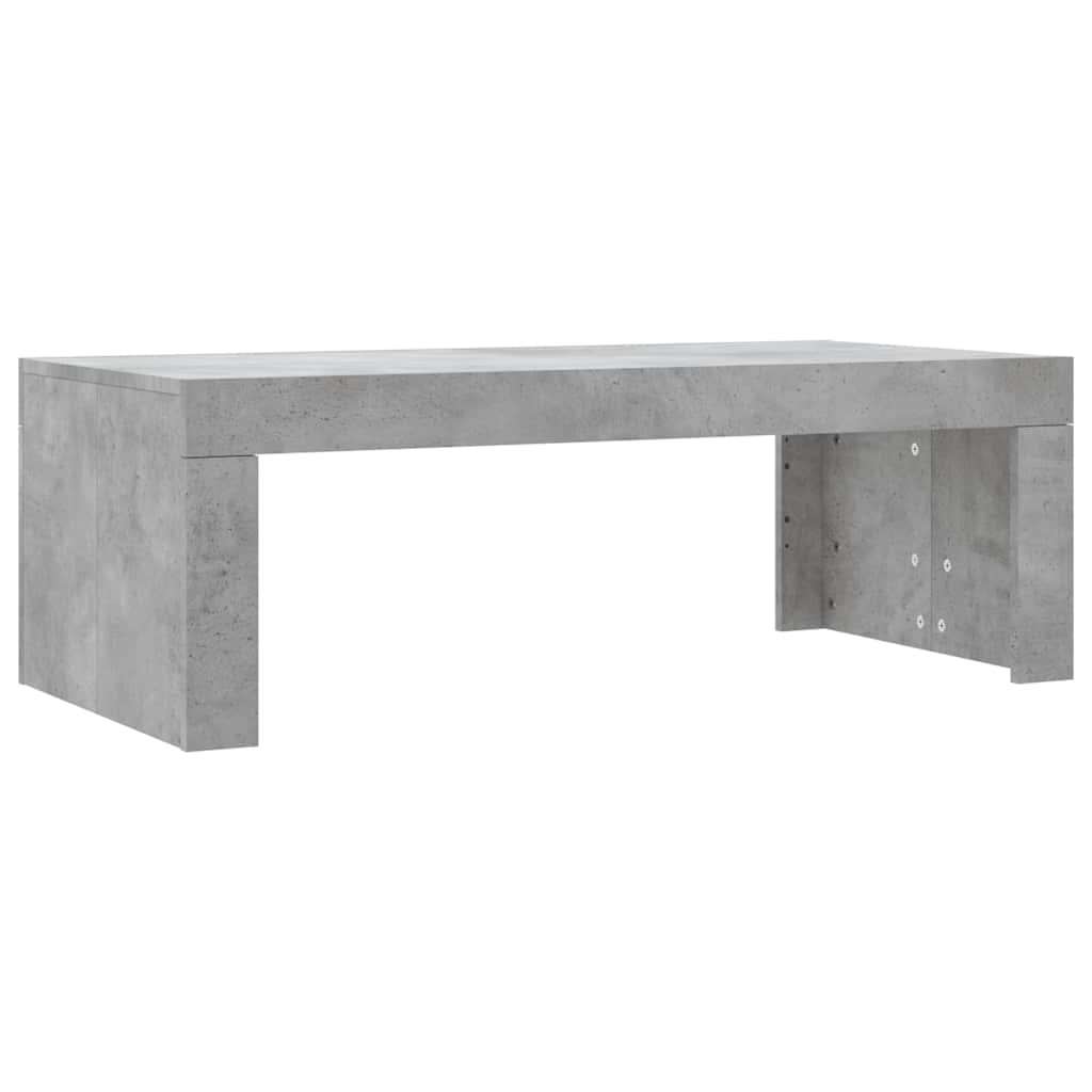 Coffee Table Concrete Grey 102x50x36 cm Engineered Wood