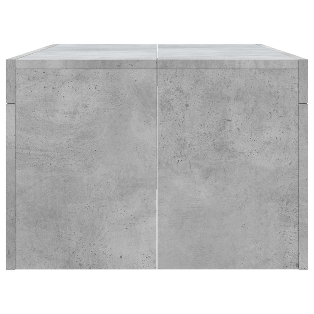 Coffee Table Concrete Grey 102x50x36 cm Engineered Wood