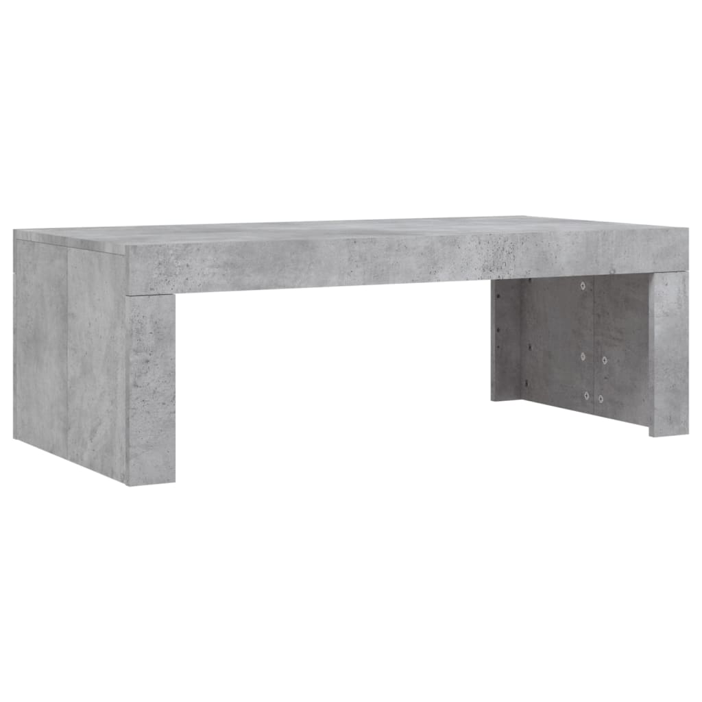 Coffee Table Concrete Grey 102x50x36 cm Engineered Wood