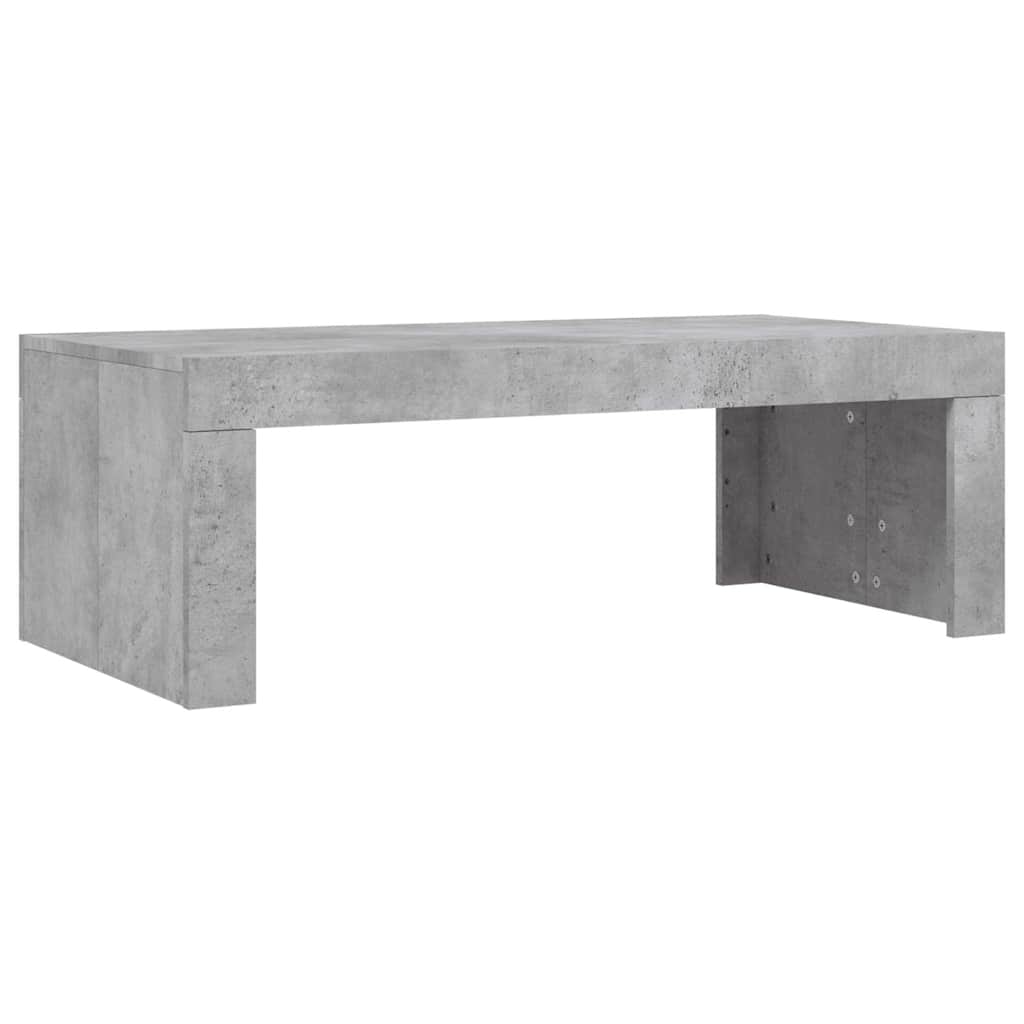 Coffee Table Concrete Grey 102x50x36 cm Engineered Wood