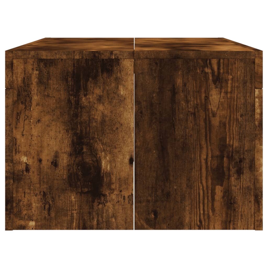 Coffee Table Smoked Oak 102x50x36 cm Engineered Wood