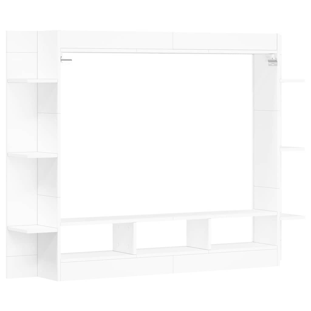 TV Cabinet White 152x22x113 cm Engineered Wood