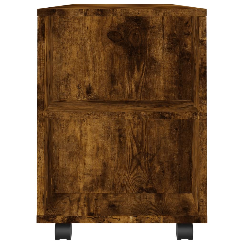 TV Cabinet Smoked Oak 102x34,5x43 cm Engineered Wood