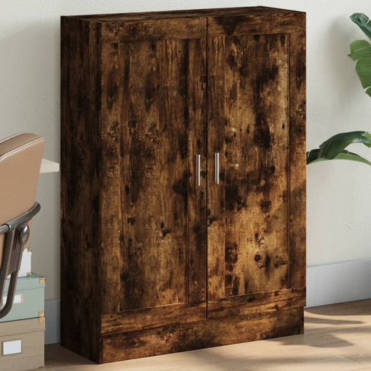 Book Cabinet Smoked Oak 82,5x30,5x115 cm Engineered Wood
