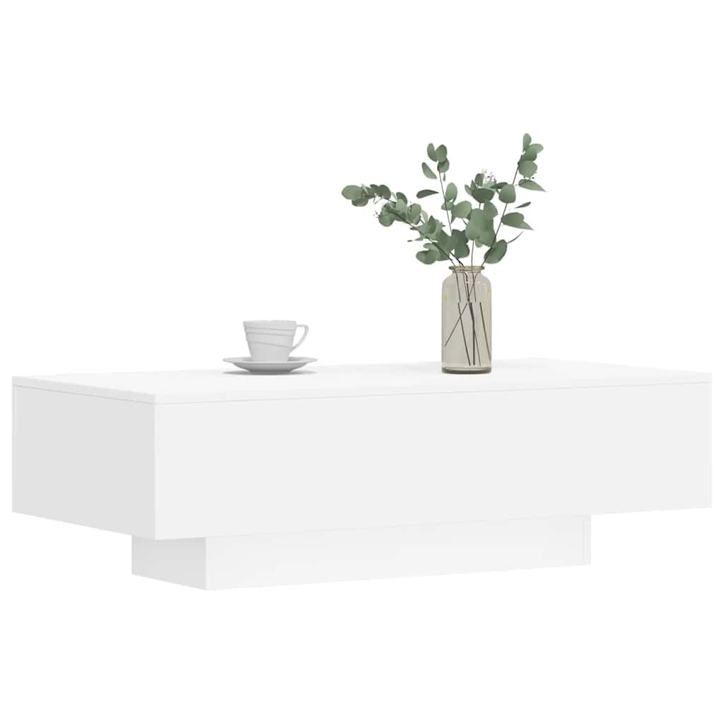 Coffee Table White 100x49,5x31 cm Engineered Wood