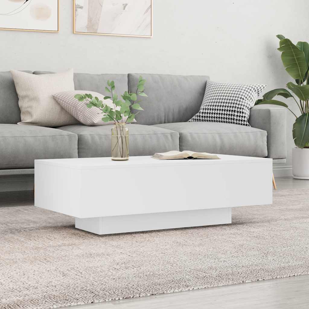 Coffee Table White 100x49,5x31 cm Engineered Wood