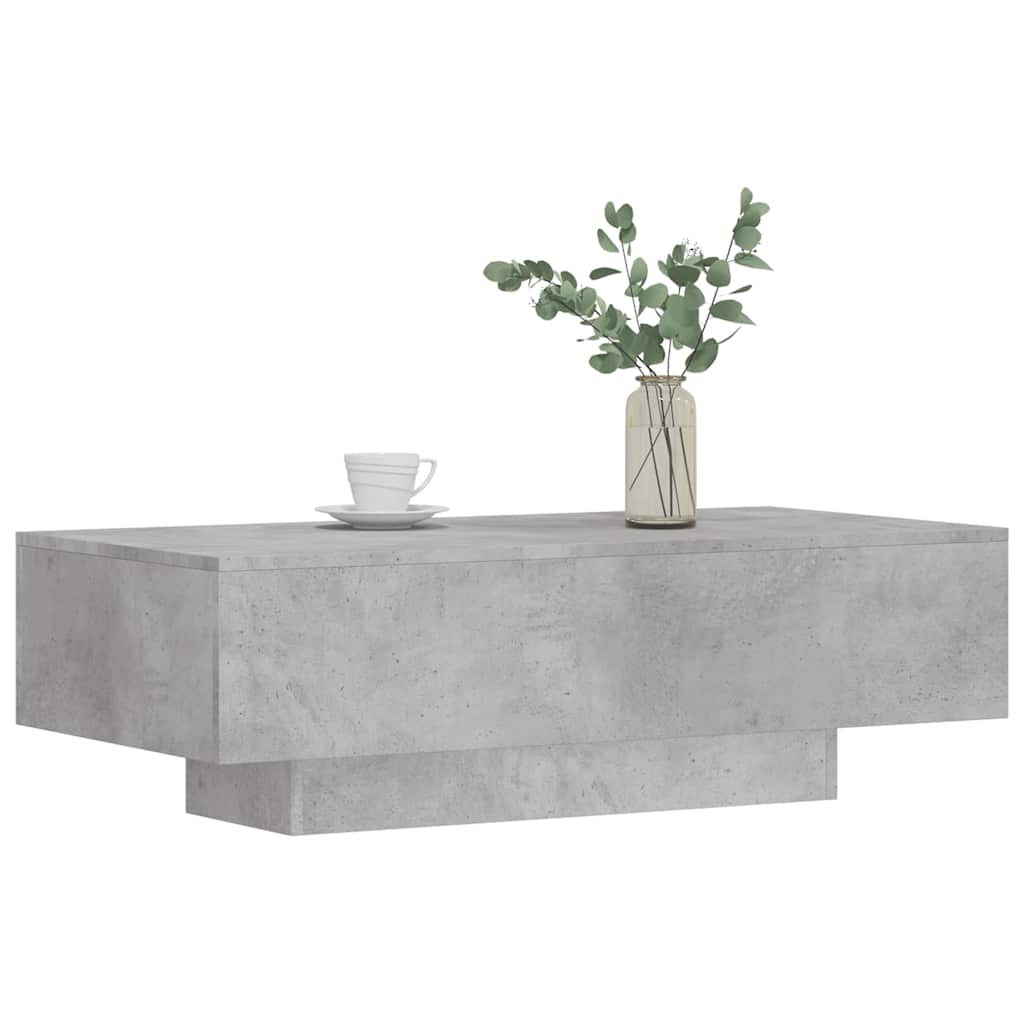 Coffee Table Concrete Grey 100x49,5x31 cm Engineered Wood