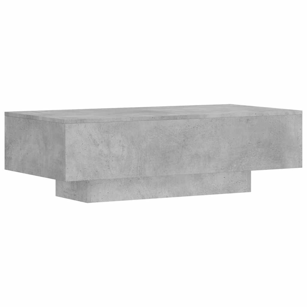 Coffee Table Concrete Grey 100x49,5x31 cm Engineered Wood