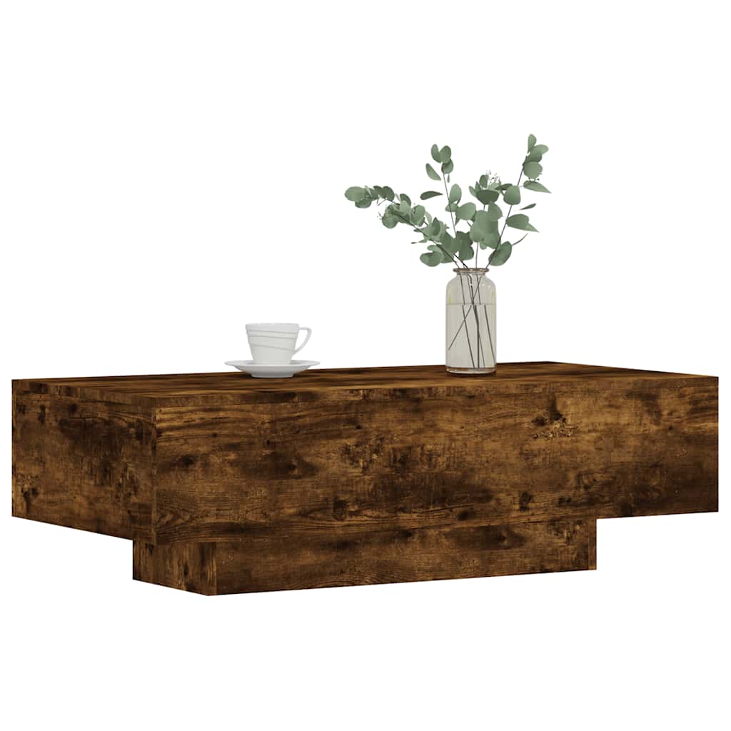 Coffee Table Smoked Oak 100x49,5x31 cm Engineered Wood
