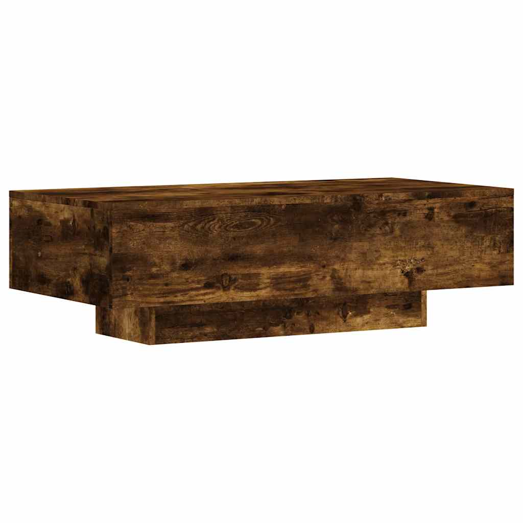 Coffee Table Smoked Oak 100x49,5x31 cm Engineered Wood