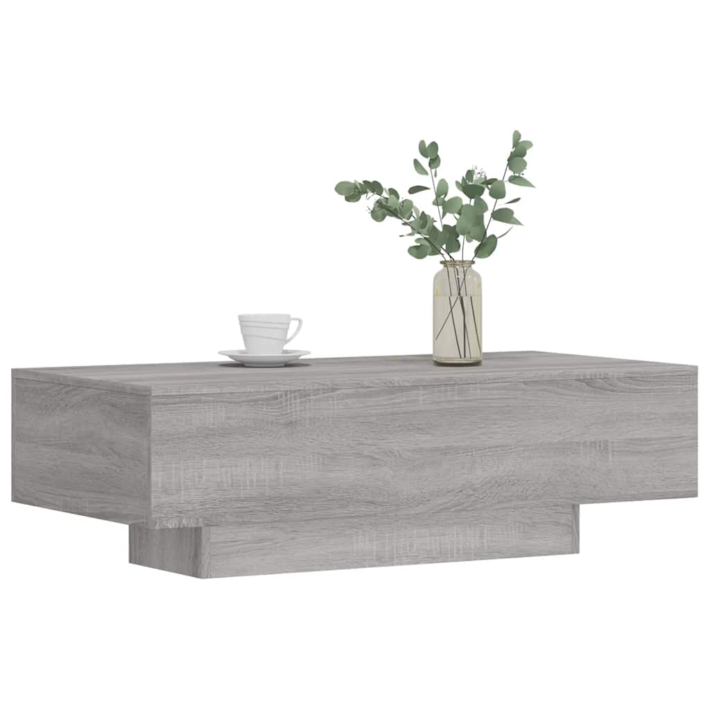 Coffee Table Grey Sonoma 100x49,5x31 cm Engineered Wood