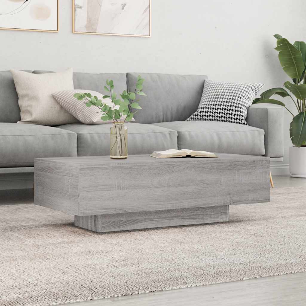 Coffee Table Grey Sonoma 100x49,5x31 cm Engineered Wood