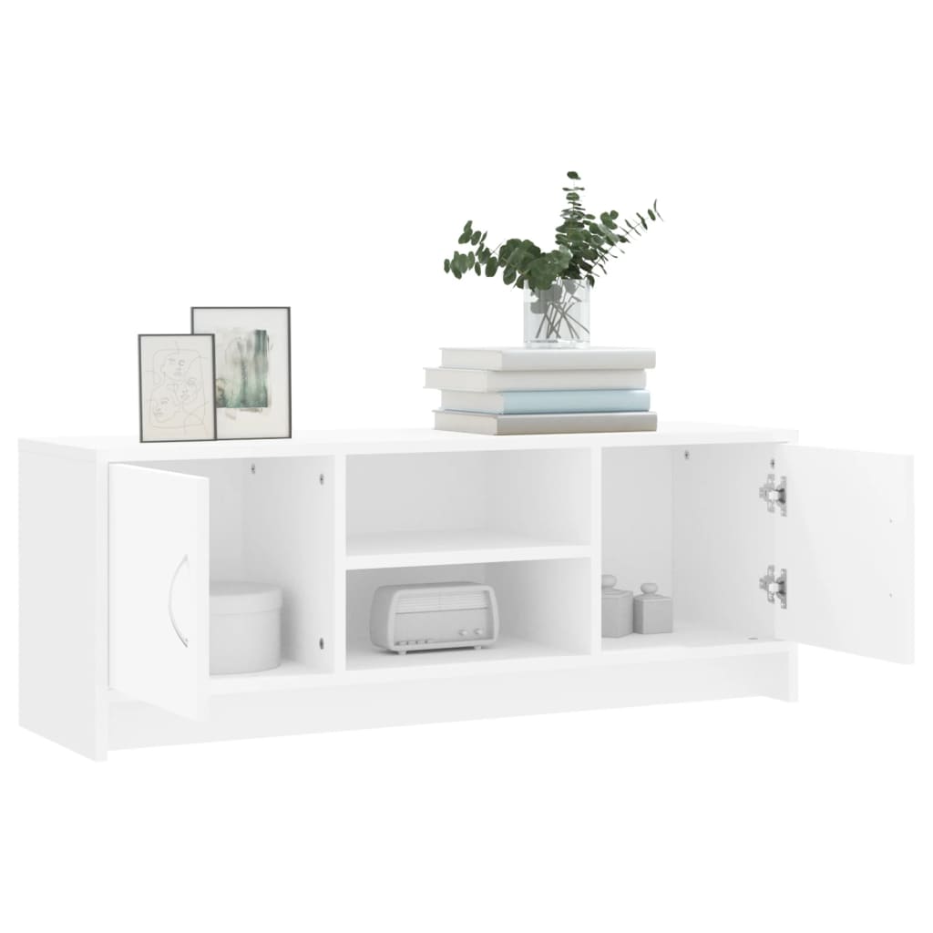 TV Cabinet White 102x30x37,5 cm Engineered Wood