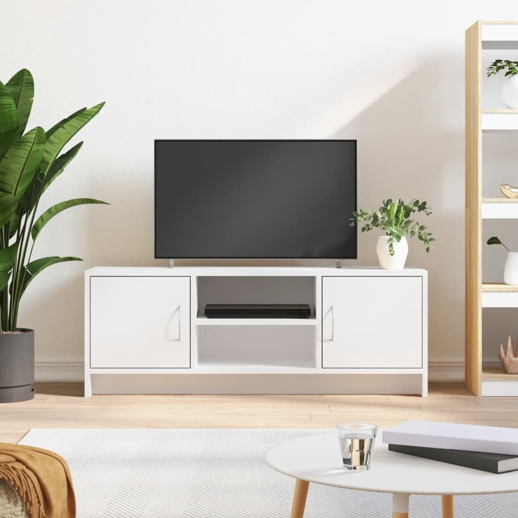 TV Cabinet White 102x30x37,5 cm Engineered Wood