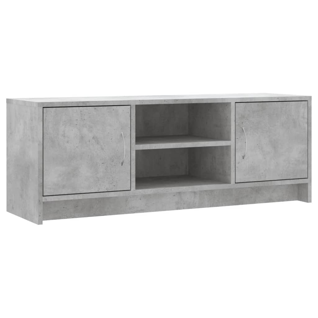 vidaXL TV Cabinet Concrete Grey 102x30x37.5 cm Engineered Wood