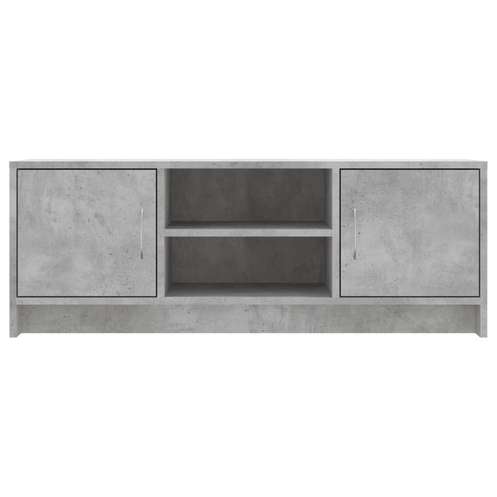 vidaXL TV Cabinet Concrete Grey 102x30x37.5 cm Engineered Wood