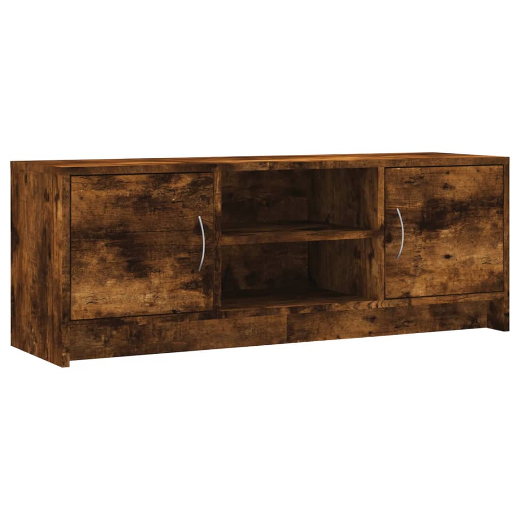 TV Cabinet Smoked Oak 102x30x37,5 cm Engineered Wood