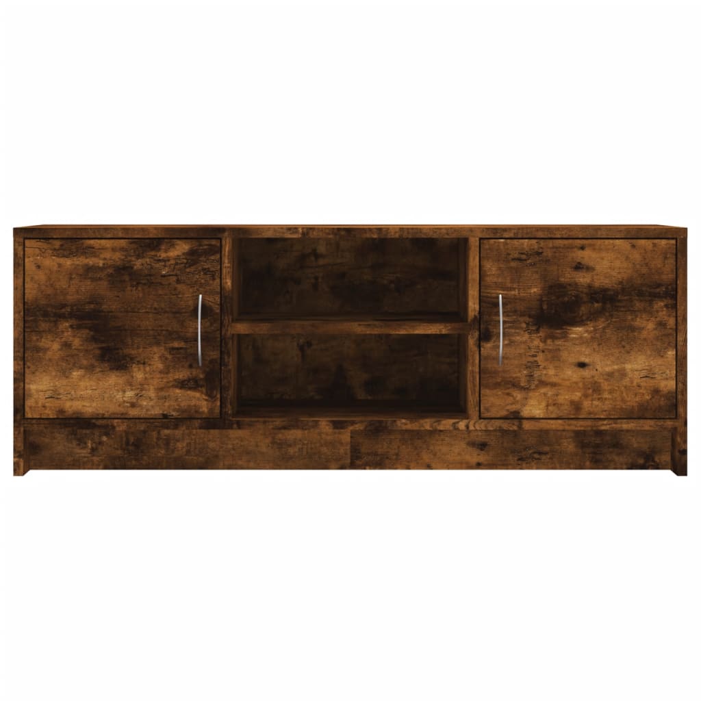 TV Cabinet Smoked Oak 102x30x37,5 cm Engineered Wood
