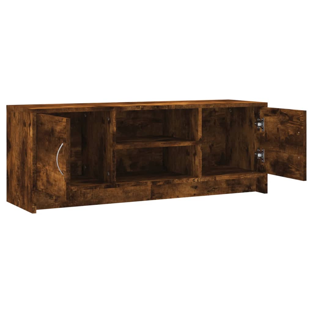 TV Cabinet Smoked Oak 102x30x37,5 cm Engineered Wood