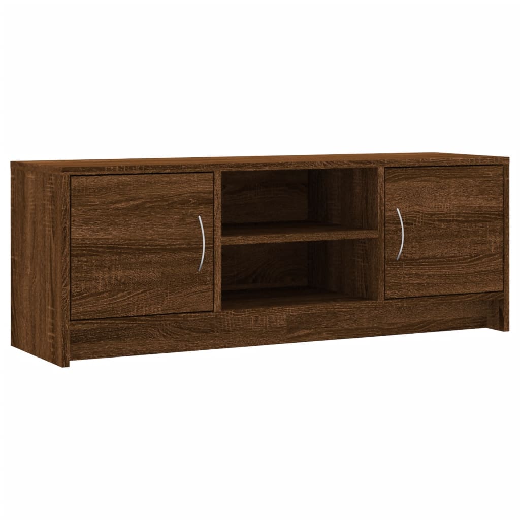 vidaXL TV Cabinet Brown Oak 102x30x37.5 cm Engineered Wood