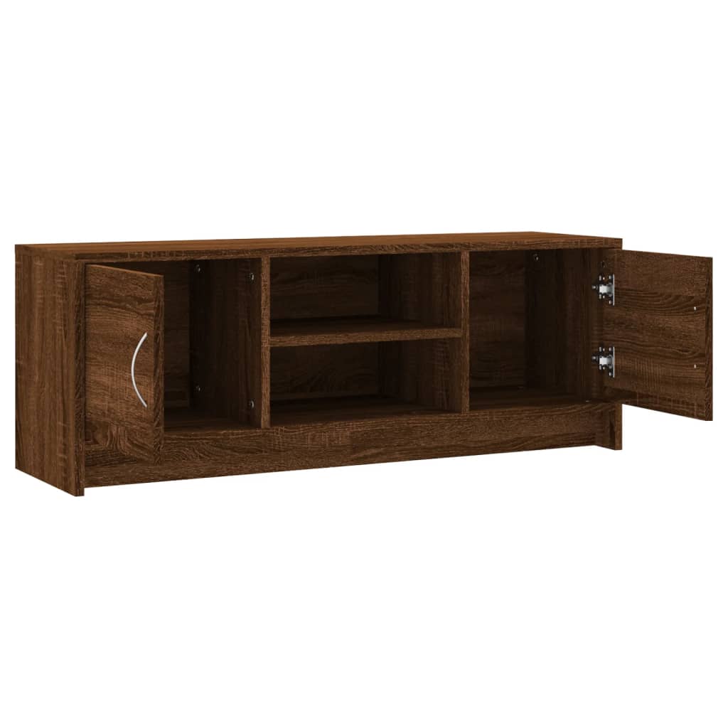 vidaXL TV Cabinet Brown Oak 102x30x37.5 cm Engineered Wood