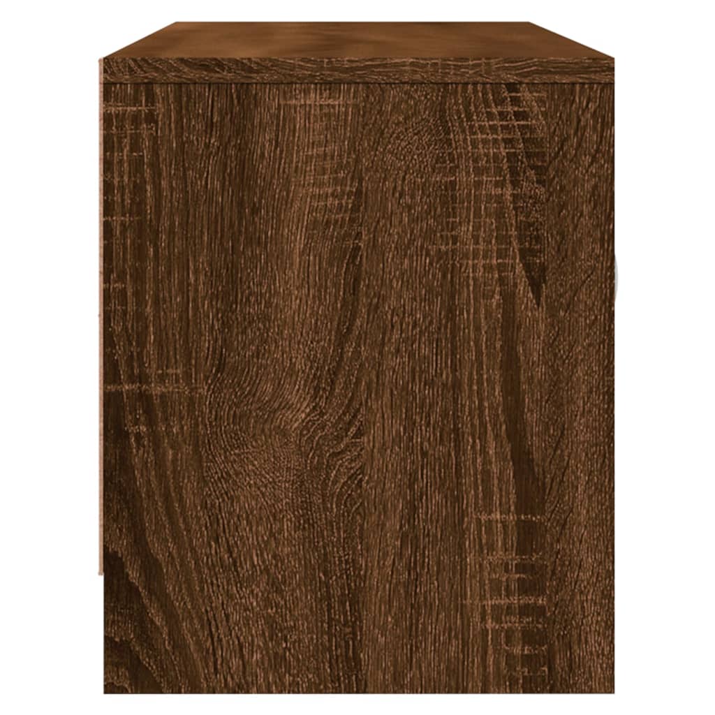 vidaXL TV Cabinet Brown Oak 102x30x37.5 cm Engineered Wood