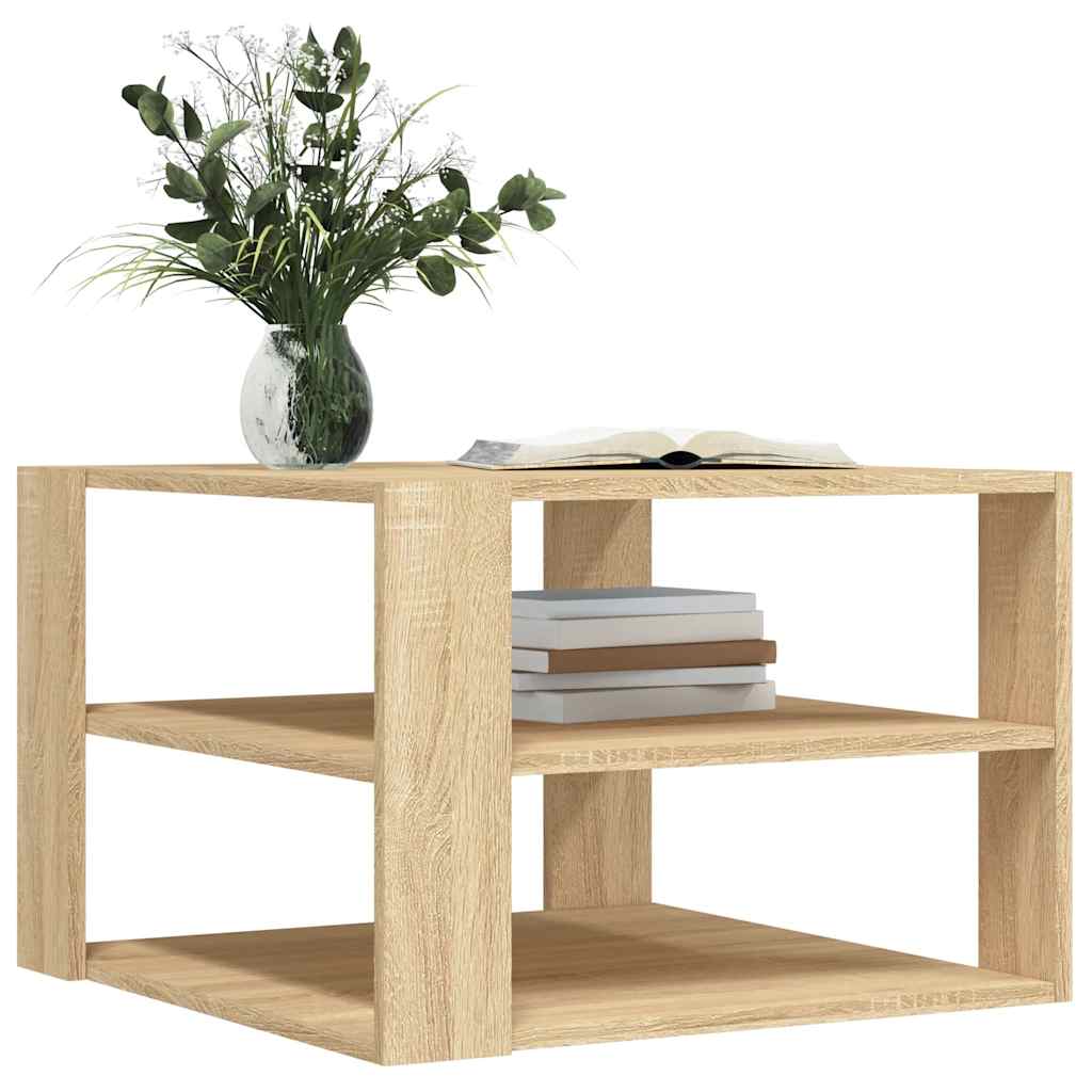 Coffee Table Sonoma Oak 58x58x40 cm Engineered Wood