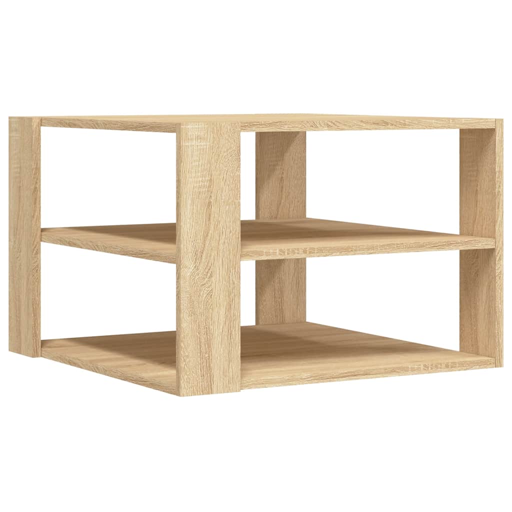 Coffee Table Sonoma Oak 58x58x40 cm Engineered Wood