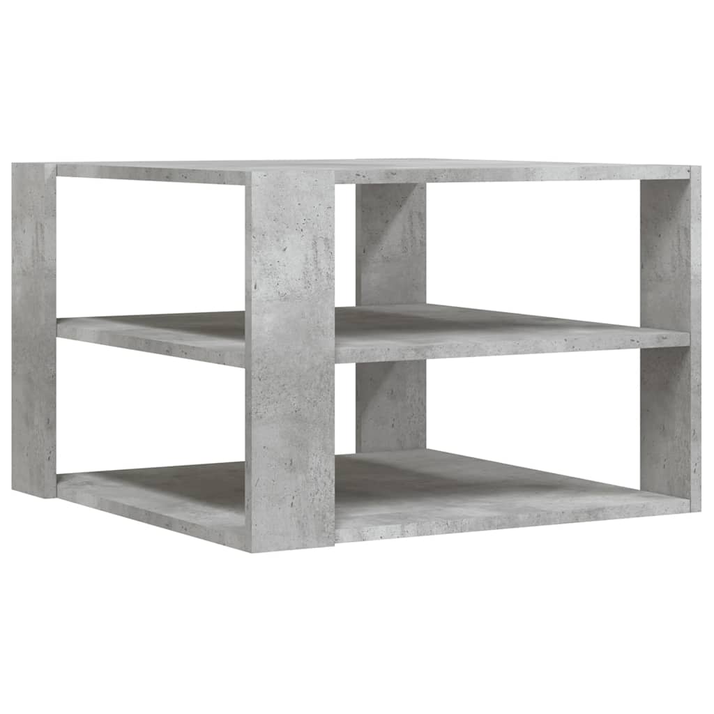 Coffee Table Concrete Grey 58x58x40 cm Engineered Wood