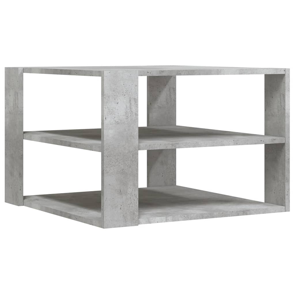 Coffee Table Concrete Grey 58x58x40 cm Engineered Wood