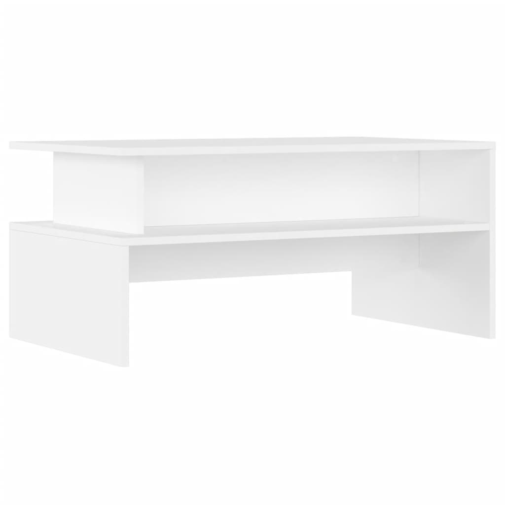 Coffee Table White 90x55x42,5 cm Engineered Wood