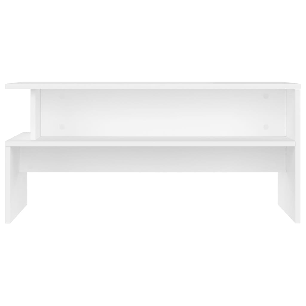 Coffee Table White 90x55x42,5 cm Engineered Wood