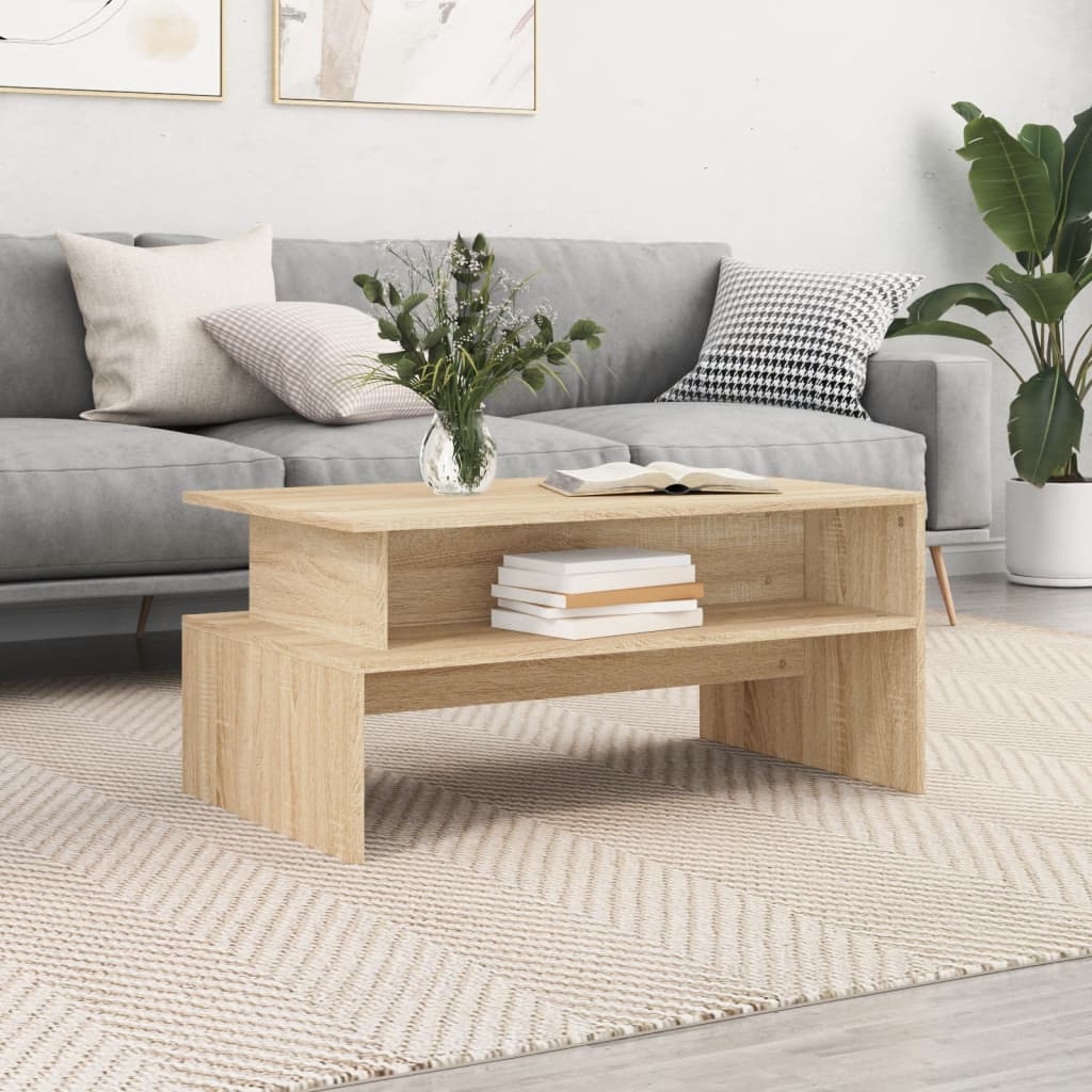 Coffee Table Sonoma Oak 90x55x42,5 cm Engineered Wood