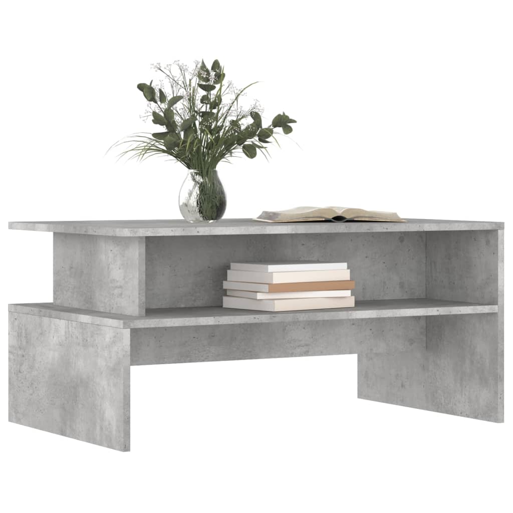 Coffee Table Concrete Grey 90x55x42,5 cm Engineered Wood
