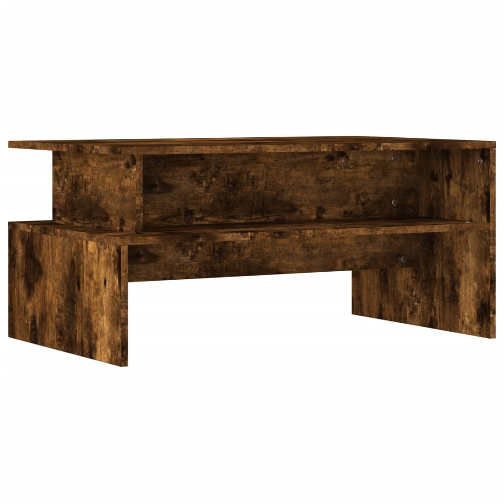 Coffee Table Smoked Oak 90x55x42,5 cm Engineered Wood