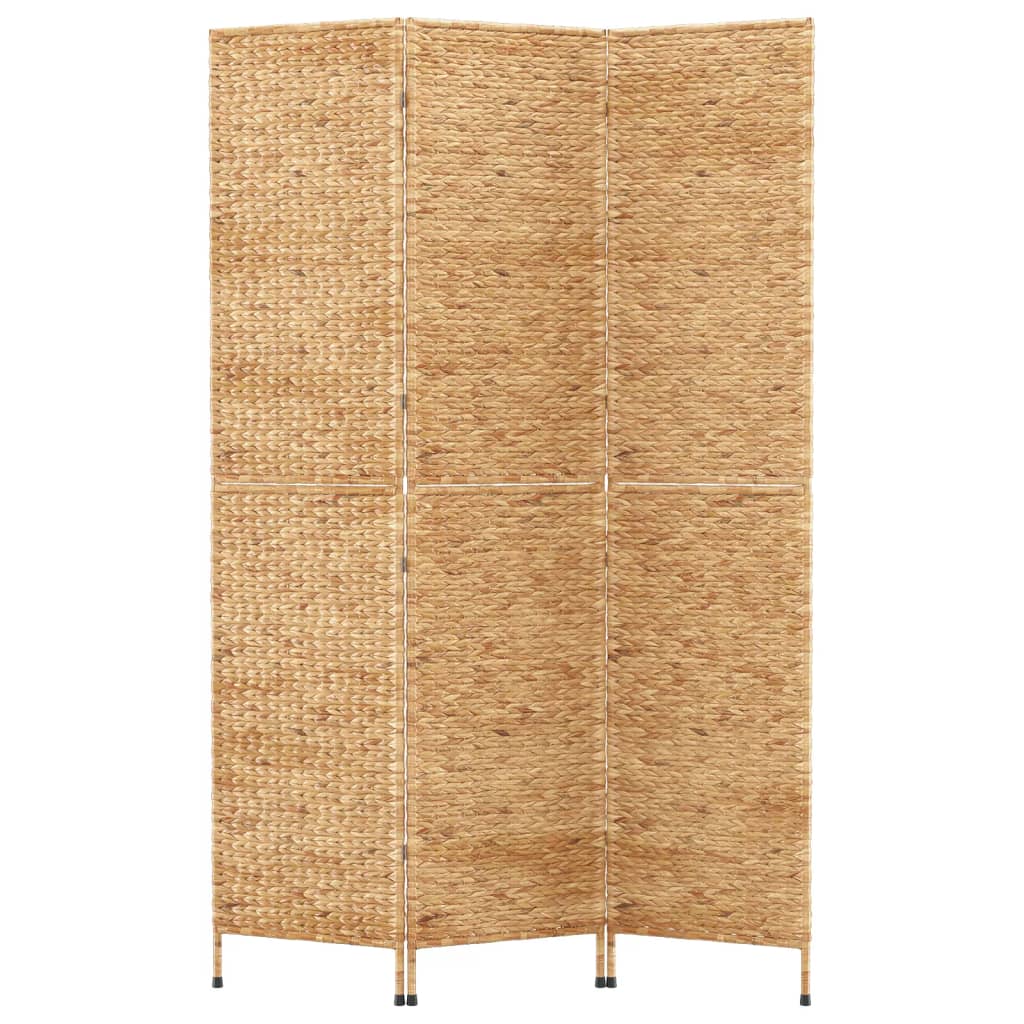 vidaXL Room Divider 3-Panel 122x180 cm Water Hyacinth