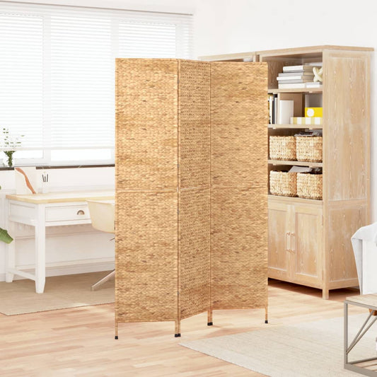 vidaXL Room Divider 3-Panel 122x180 cm Water Hyacinth