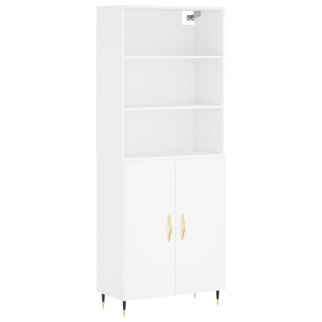 vidaXL Highboard White 69.5x34x180 cm Engineered Wood