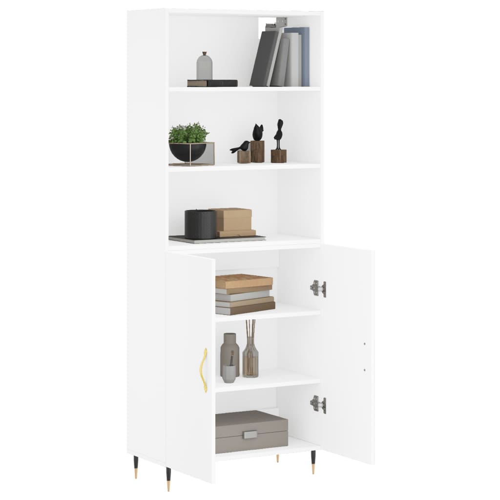 vidaXL Highboard White 69.5x34x180 cm Engineered Wood