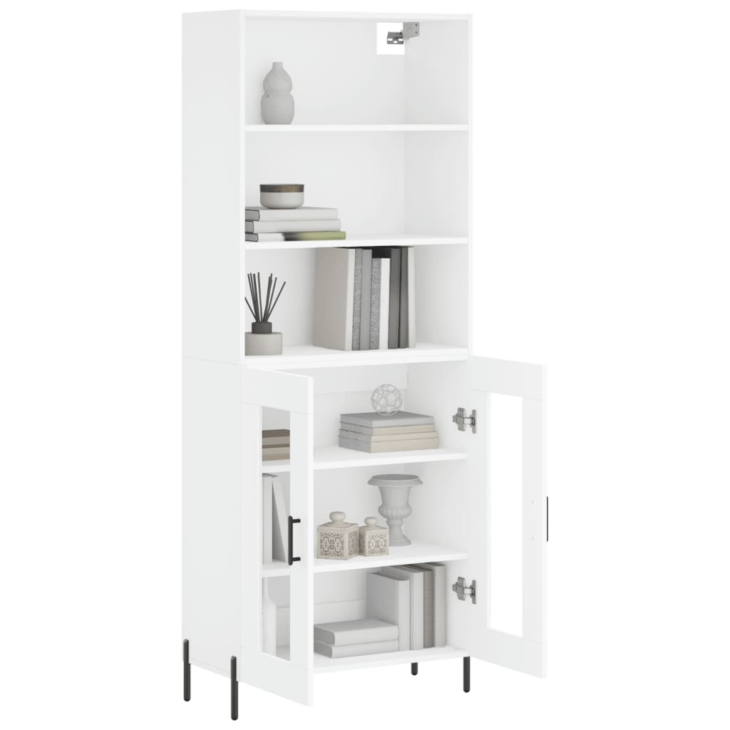 vidaXL Highboard White 69.5x34x180 cm Engineered Wood