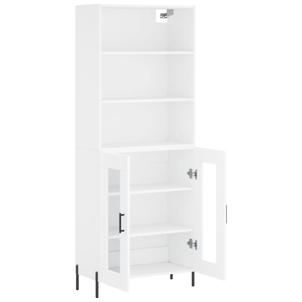 vidaXL Highboard White 69.5x34x180 cm Engineered Wood