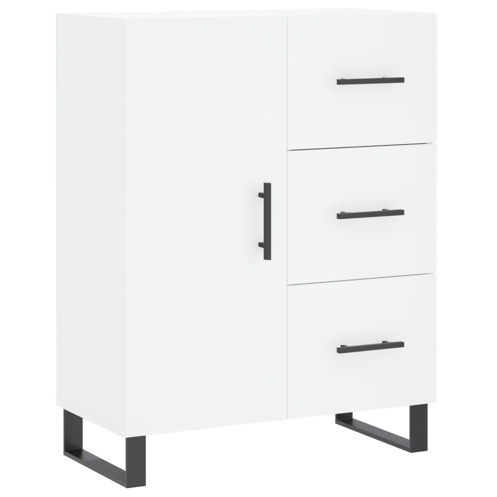Highboard White 69,5x34x180 cm Engineered Wood