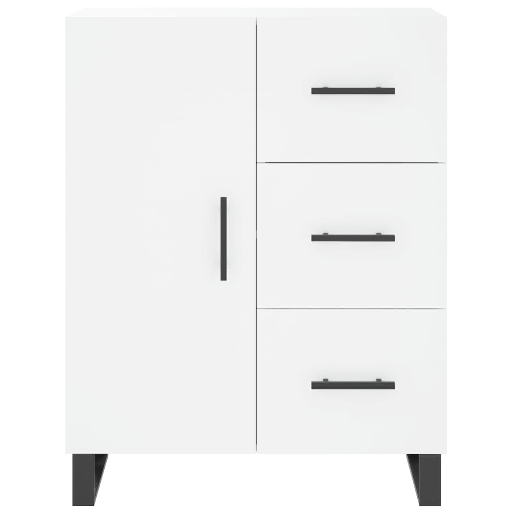 Highboard White 69,5x34x180 cm Engineered Wood