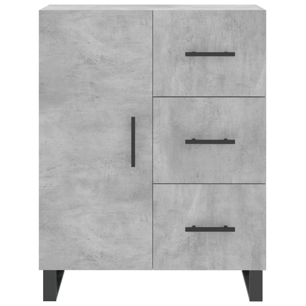 Highboard Concrete Grey 69,5x34x180 cm Engineered Wood