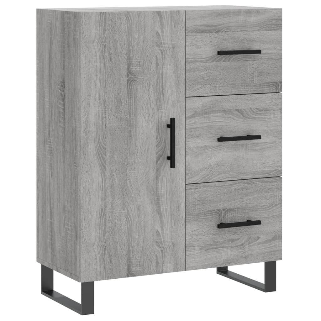 Highboard Grey Sonoma 69,5x34x180 cm Engineered Wood
