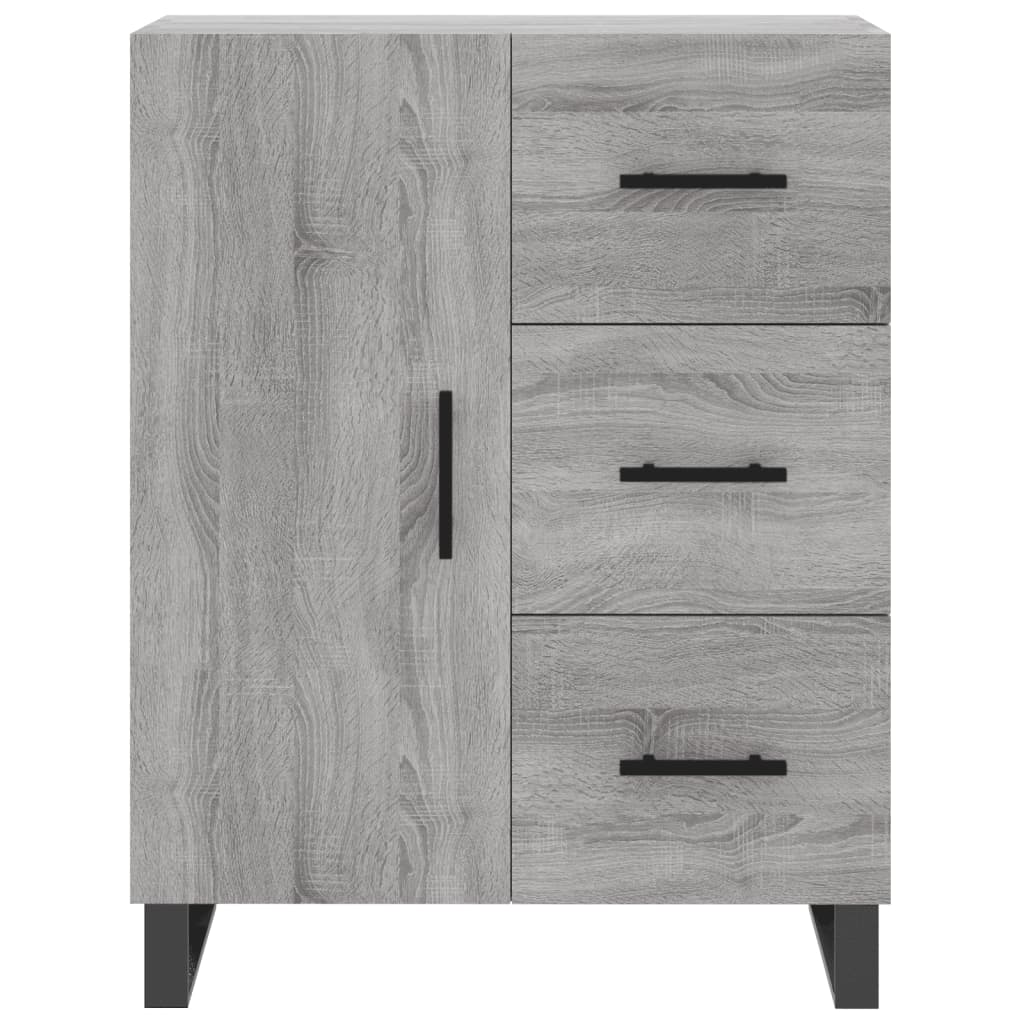 Highboard Grey Sonoma 69,5x34x180 cm Engineered Wood