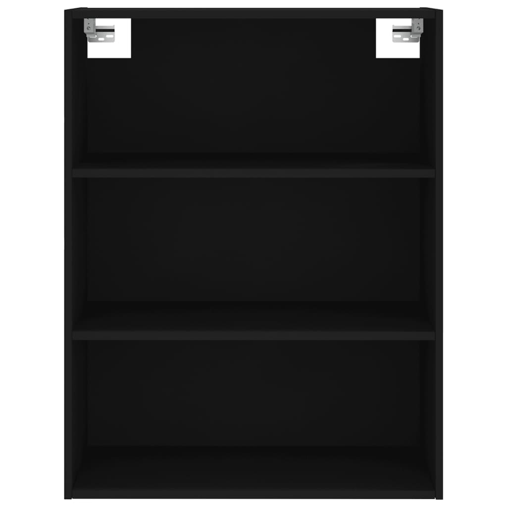 Highboard Black 69.5x34x180 cm Engineered Wood